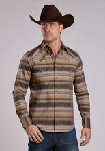 Load image into Gallery viewer, Stetson 2680 Serape Plaid (Brown) - Men's Western Shirt
