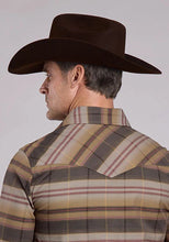 Load image into Gallery viewer, Stetson 2680 Serape Plaid (Brown) - Men's Western Shirt
