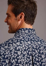 Load image into Gallery viewer, Stetson Frontier Floral (Blue) - Men's Western Shirt
