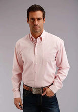 Load image into Gallery viewer, Stetson 5661 End On End (Pink) - Men's Western Shirt
