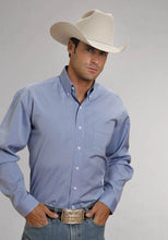 Load image into Gallery viewer, Stetson 5661 End On End (Blue) - Men's Western Shirt
