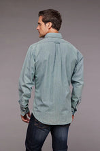 Load image into Gallery viewer, Stetson Chambray Button Front (Blue) - Men's Western Shirt
