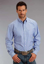 Load image into Gallery viewer, Stetson 0898 Candy Stripe Straight (Blue) - Men's Western Shirt

