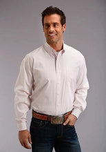Load image into Gallery viewer, Stetson 5663 Two Stripe Straight (Pink) - Men's Western Shirt
