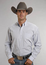 Load image into Gallery viewer, Stetson 5663 Two Stripe Straight (Blue) - Men's Western Shirt
