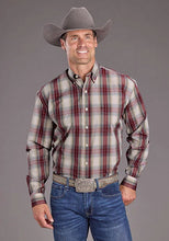 Load image into Gallery viewer, Stetson 2398 Diamond Ranch (Wine) - Men's Western Shirt
