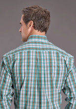 Load image into Gallery viewer, Stetson 2397 Vintage Plaid (Green) - Men's Western Shirt
