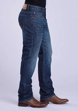 Load image into Gallery viewer, Stetson 1210 Straight Fit (Orange/Dark Wash) - Men's Jeans
