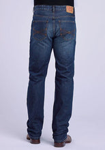 Load image into Gallery viewer, Stetson 1210 Straight Fit (Orange/Dark Wash) - Men's Jeans
