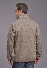 Load image into Gallery viewer, Stetson 2329 Herringbone 1/4 Zip (Brown) - Men's Sweater

