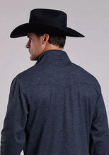 Load image into Gallery viewer, Stetson 2799 Button Front Honeycomb (Grey) - Men's Sweater
