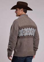 Load image into Gallery viewer, Stetson 3181 Serape Horse (Brown) - Men's Cardigan Sweater
