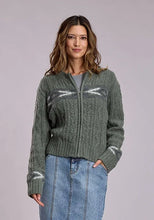 Load image into Gallery viewer, Stetson 3188 Aztec Cable (Green) - Women's Wool Sweater
