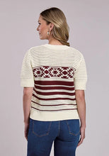 Load image into Gallery viewer, Stetson 2950 Wine Crochet (Cream) - Women's Sweater

