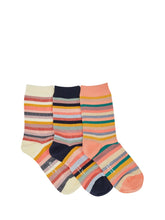 Load image into Gallery viewer, Paul Smith Women 3-Pack Socks &quot;Signature Stripe&quot;
