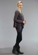 Load image into Gallery viewer, Stetson 0758 Twill Plaid (Grey) - Women's Knit Shirt
