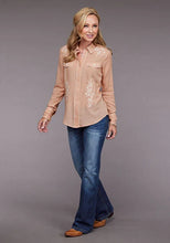 Load image into Gallery viewer, Stetson 2097 Blush Crepe (Pink) - Women's Blouse
