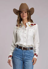 Load image into Gallery viewer, Stetson 3265 Flower Collar (White) - Women's Western Shirt
