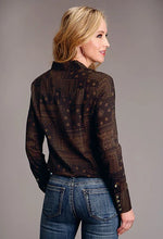 Load image into Gallery viewer, Stetson 1860 Bandana Print (Brown) - Women's Blouse
