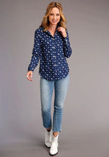 Load image into Gallery viewer, Stetson 01120 Vintage Ditzy (Blue) - Women's Blouse
