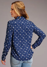Load image into Gallery viewer, Stetson 01120 Vintage Ditzy (Blue) - Women's Blouse

