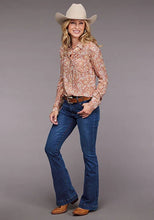 Load image into Gallery viewer, Stetson 2100 Sunset Floral (Pink) - Women's Blouse
