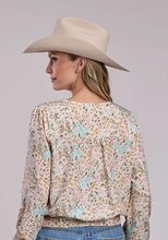 Load image into Gallery viewer, Stetson 2914 Prairie Floral (Cream) - Women's Blouse
