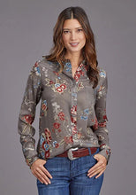 Load image into Gallery viewer, Stetson 2188 Vintage Tapestry (Grey) - Women's Blouse
