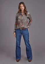 Load image into Gallery viewer, Stetson 2188 Vintage Tapestry (Grey) - Women's Blouse
