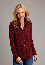 Load image into Gallery viewer, Stetson 1770 Western Ditzy (Wine) - Women's Blouse
