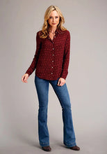 Load image into Gallery viewer, Stetson 1770 Western Ditzy (Wine) - Women's Blouse
