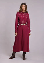 Load image into Gallery viewer, Stetson 3155 Long Sleeve (Wine) - Women's Western Shirt
