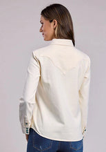 Load image into Gallery viewer, Stetson 2558 Turquoise Snaps (Cream) - Women's Denim Blouse
