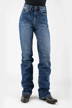 Load image into Gallery viewer, Stetson 915 High Rise Straight Fit Arrow Pocket (Medium Wash) - Women's Jeans
