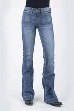 Load image into Gallery viewer, Stetson 921 High Waist Flare Fit Patch Pockets (Medium Wash) - Women's Jeans
