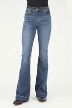 Load image into Gallery viewer, Stetson 921 High Waist Flare Fit (Brown/Medium Wash) - Women's Jeans
