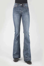 Load image into Gallery viewer, Stetson 921 High Waist Flare Fit Whiskered (Medium Wash) - Women's Jeans
