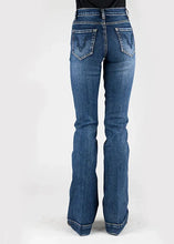 Load image into Gallery viewer, Stetson 921 High Waist Flare Fit Navy Pocket (Dark Wash) - Women's Jeans
