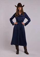 Load image into Gallery viewer, Stetson 3154 Western Satin (Navy) - Women's Dress
