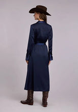 Load image into Gallery viewer, Stetson 3154 Western Satin (Navy) - Women's Dress
