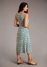 Load image into Gallery viewer, Stetson Floral Sleeveless Dress (Jade) - Women's Long Dress
