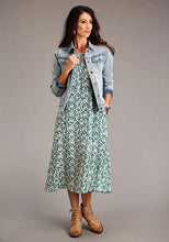 Load image into Gallery viewer, Stetson Floral Sleeveless Dress (Jade) - Women's Long Dress
