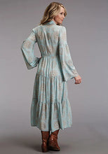 Load image into Gallery viewer, Stetson Aqua Mandala Print Dress - Women's Long Dress
