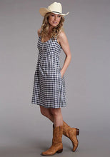 Load image into Gallery viewer, Stetson 00255 Gingham (Navy) - Women's Tank Dress

