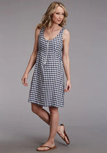 Load image into Gallery viewer, Stetson 00255 Gingham (Navy) - Women's Tank Dress
