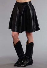 Load image into Gallery viewer, Stetson Solid Lamb (Black) - Women's Leather Skirt
