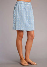 Load image into Gallery viewer, Stetson Schiffli Tencel (Blue) - Women's Skirt
