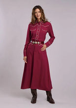 Load image into Gallery viewer, Stetson 3155 Solid Rayon (Wine)  - Women's Skirt
