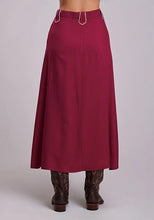 Load image into Gallery viewer, Stetson 3155 Solid Rayon (Wine)  - Women's Skirt
