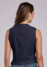 Load image into Gallery viewer, Stetson Embroidered Dark Rinse Denim - Women's Vest
